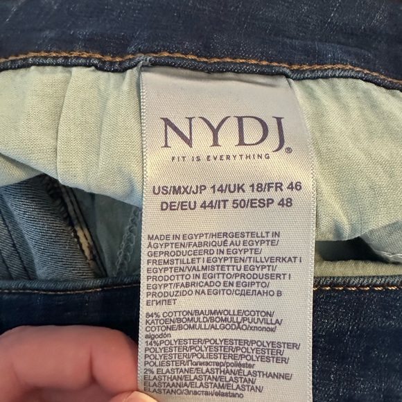NYDJ size‎ 14 Dark Skinny Jean - Picture 6 of 8